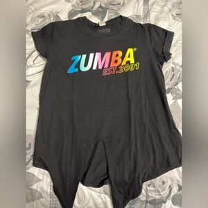 Zumba Fitness Black Tee with Colorful Logo